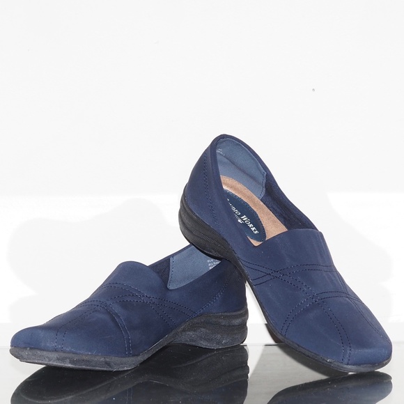 Navy Blue Nautical Slip On Boat Shoe Driving Mocs - Picture 3 of 6